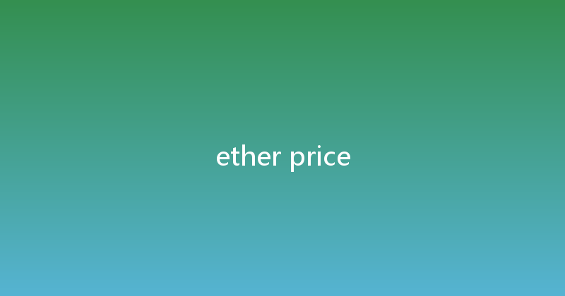 ether price 